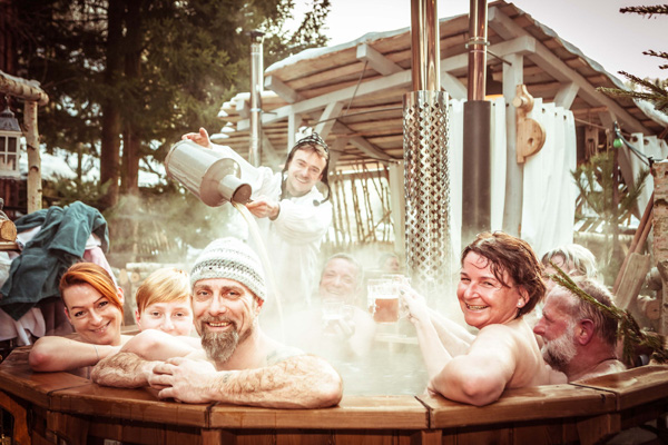 Sächsische Schweiz im Winter: Ein Bierbad gefällig ?