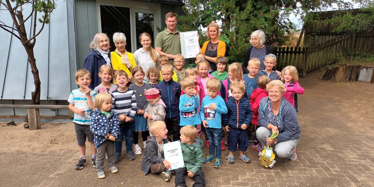 DRK- Kindergarten „Tipitou“ wurde als erste Naturpark-Kita ausgezeichnet