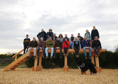 Neue „XXL-Baumelbank” im Nationalpark Eifel