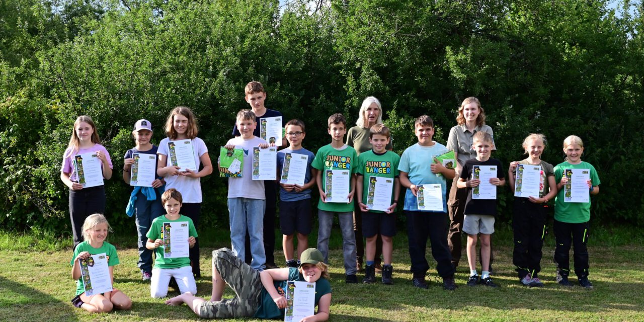 18 neue Junior-Ranger in der Bayerischen Rhön ausgezeichnet